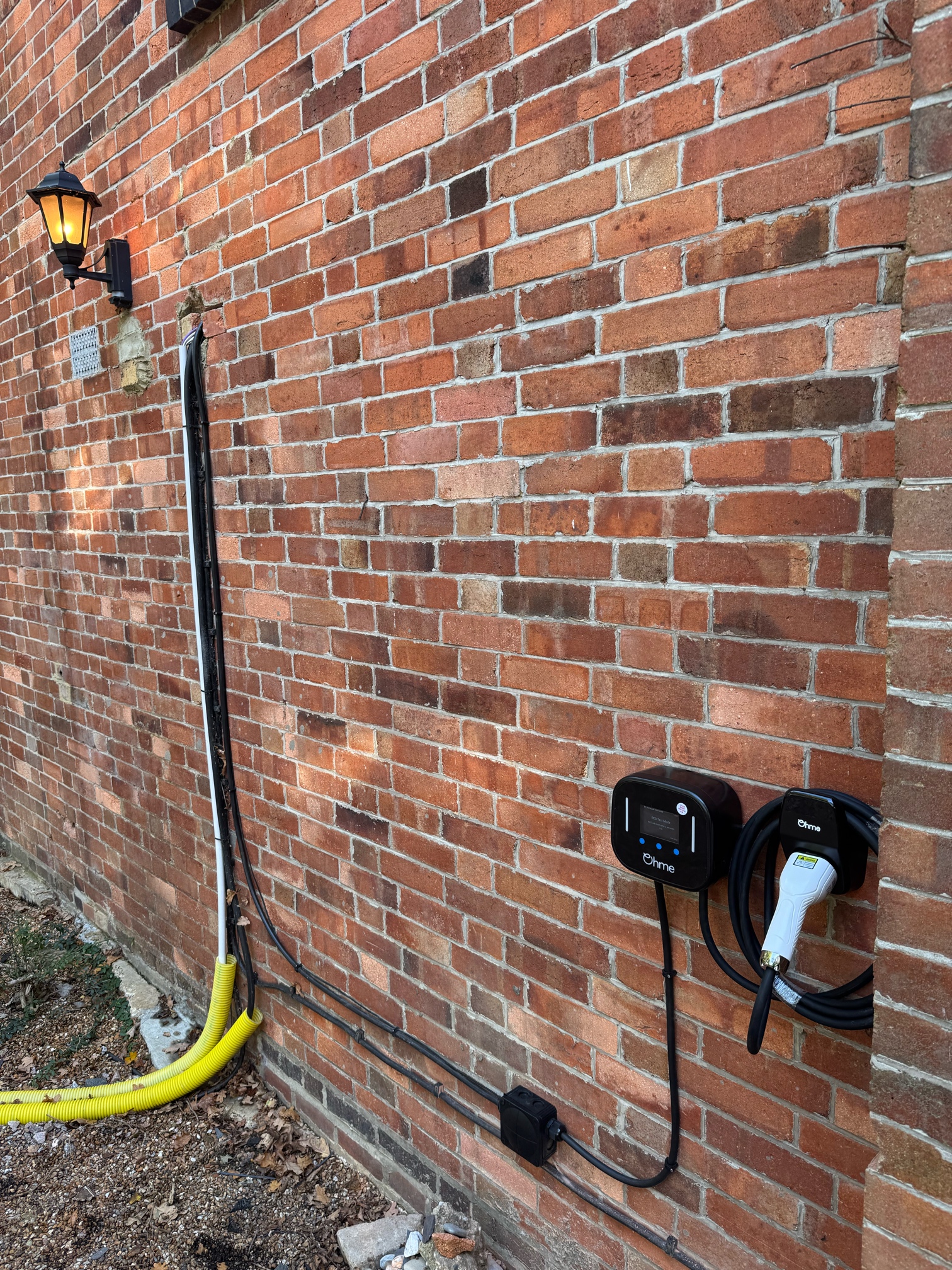 Twin EV charging installation suitable for a workplace or fleet